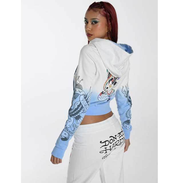 Gradient Hooded Casual Jogging Suit