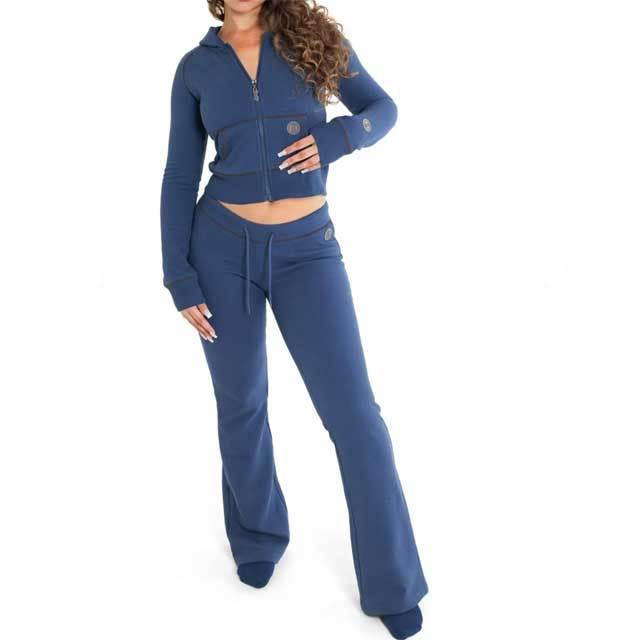 Hooded Long Sleeve Fall Jogging Suit