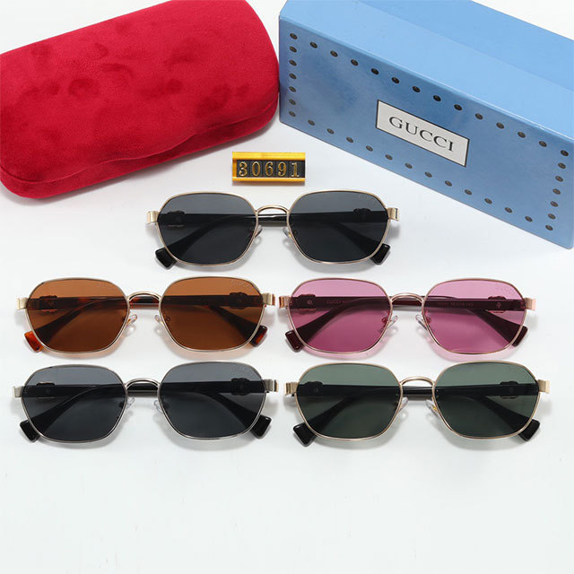 Metal Frame Retro Sunglasses