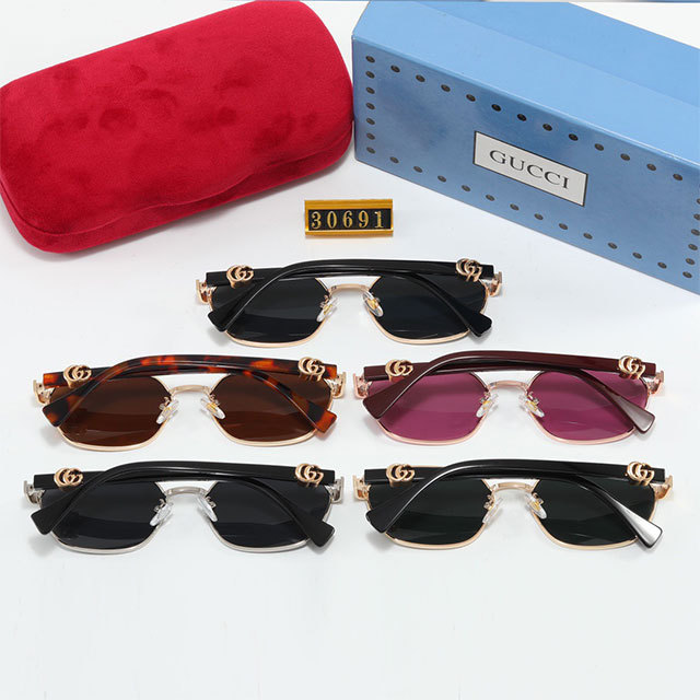 Metal Frame Retro Sunglasses