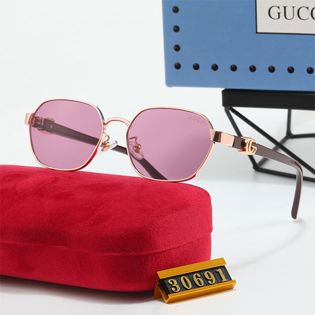 Metal Frame Retro Sunglasses
