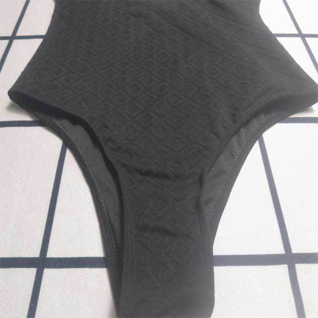 Pearl Hollow Out One Piece Swimsuit