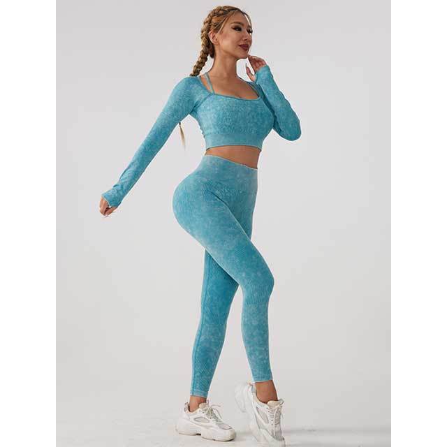 Seamless Knitting Yoga Pant Set