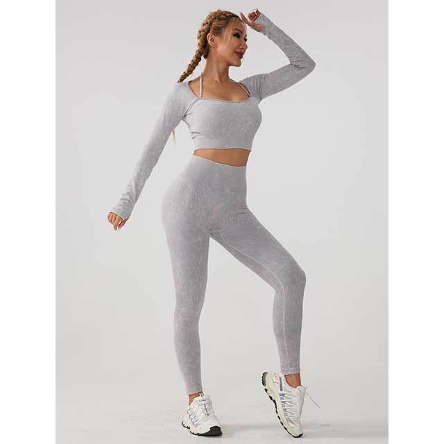 Seamless Knitting Yoga Pant Set