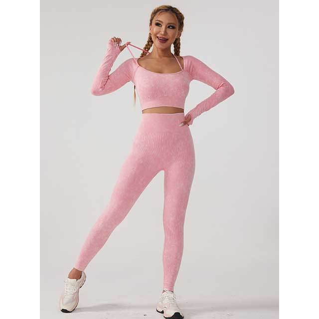 Seamless Knitting Yoga Pant Set