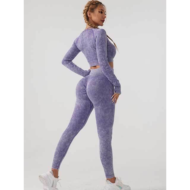 Seamless Knitting Yoga Pant Set