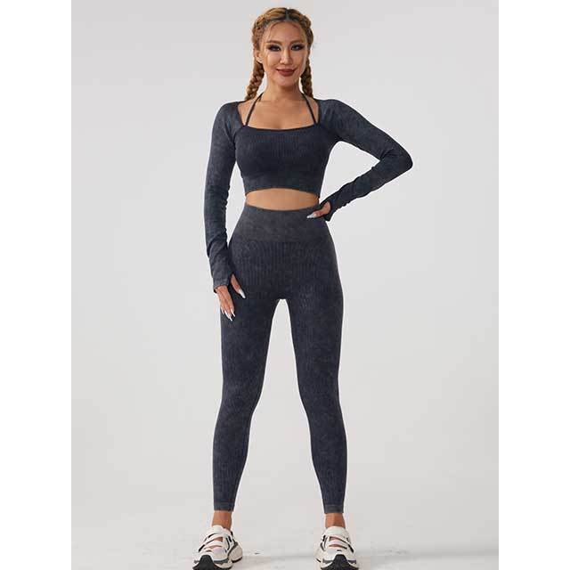 Seamless Knitting Yoga Pant Set