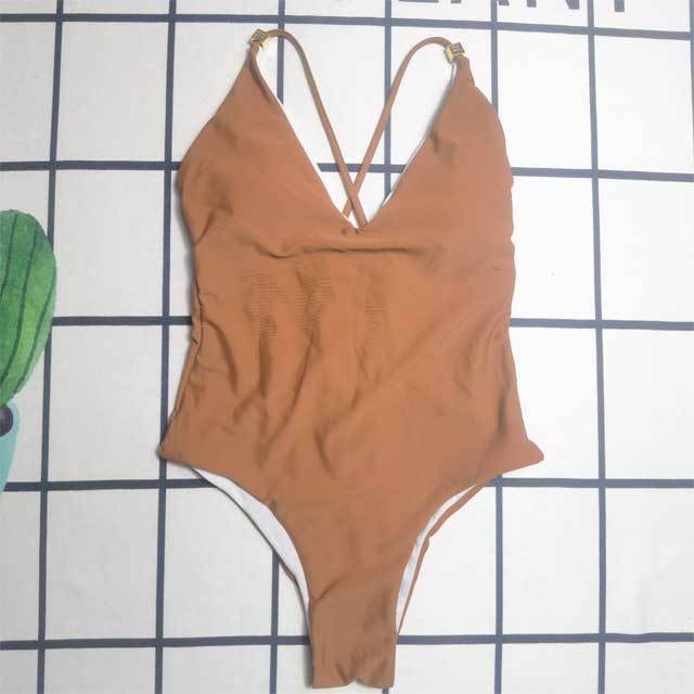 Crisscross Backless Sexy One Piece