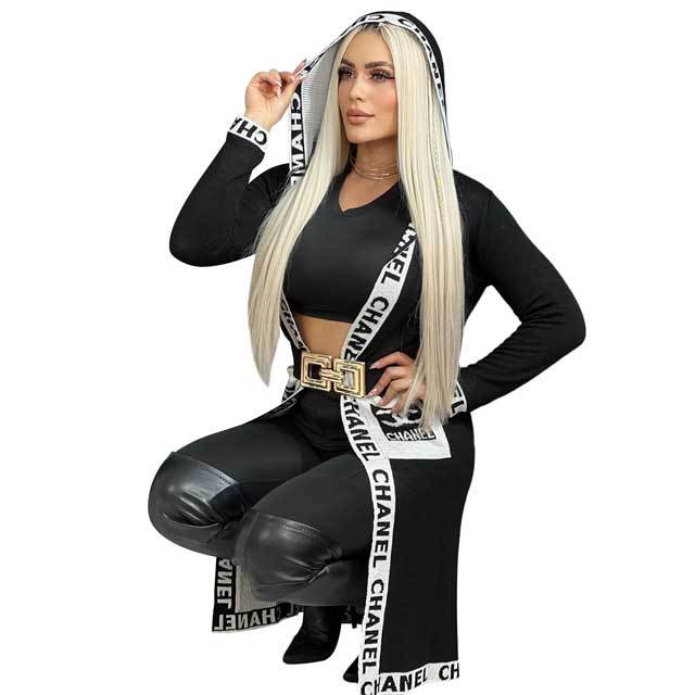 Knit Fashion Women Hooded Cardigan Coat