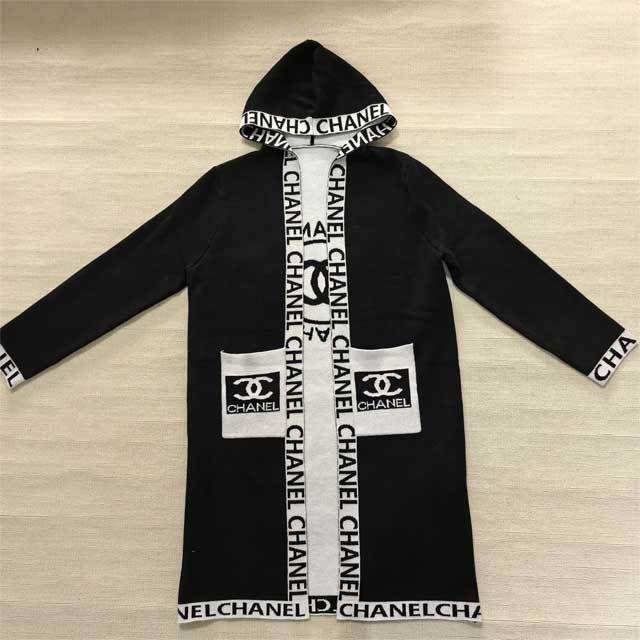Knit Fashion Women Hooded Cardigan Coat