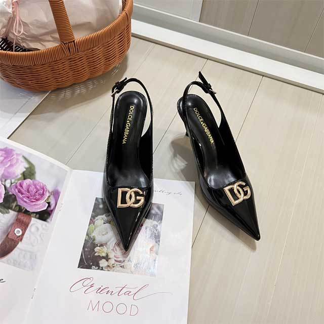 Leather Pointed Toe Hollow Out High Heels