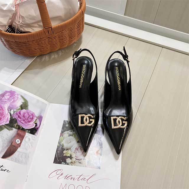 Leather Pointed Toe Hollow Out High Heels