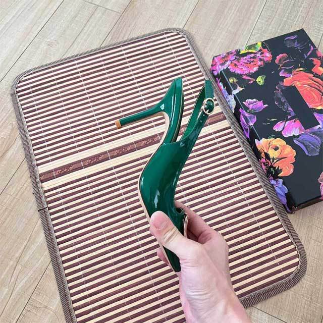 Leather Pointed Toe Hollow Out High Heels