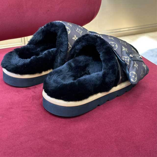 Furry Unisex Flat Slides