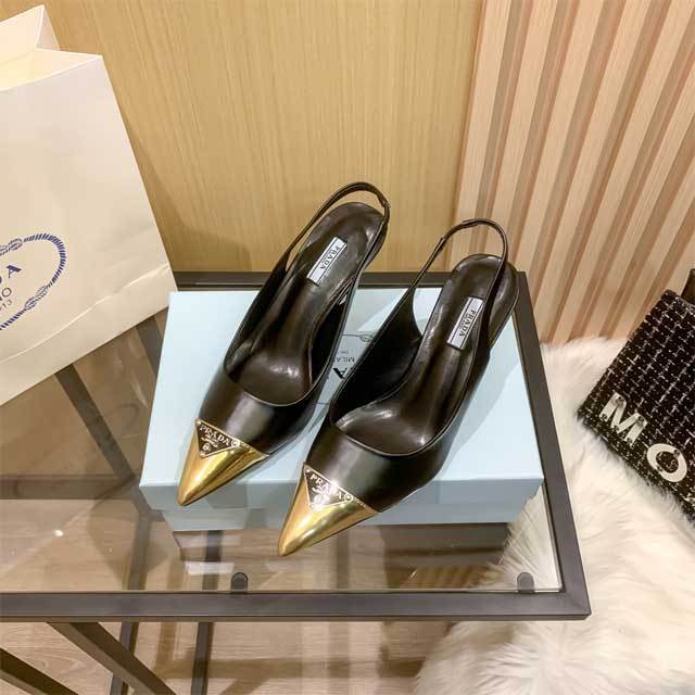 Pointed Toe Leather Hollow Out High Heels