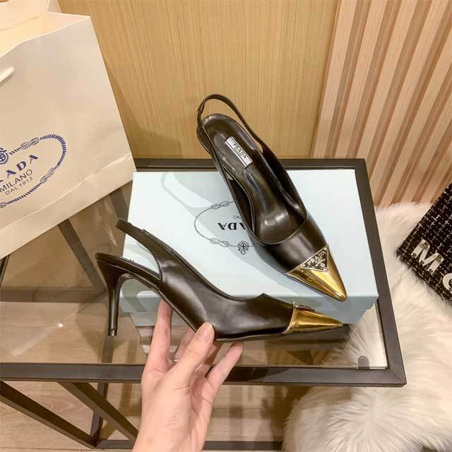 Pointed Toe Leather Hollow Out High Heels