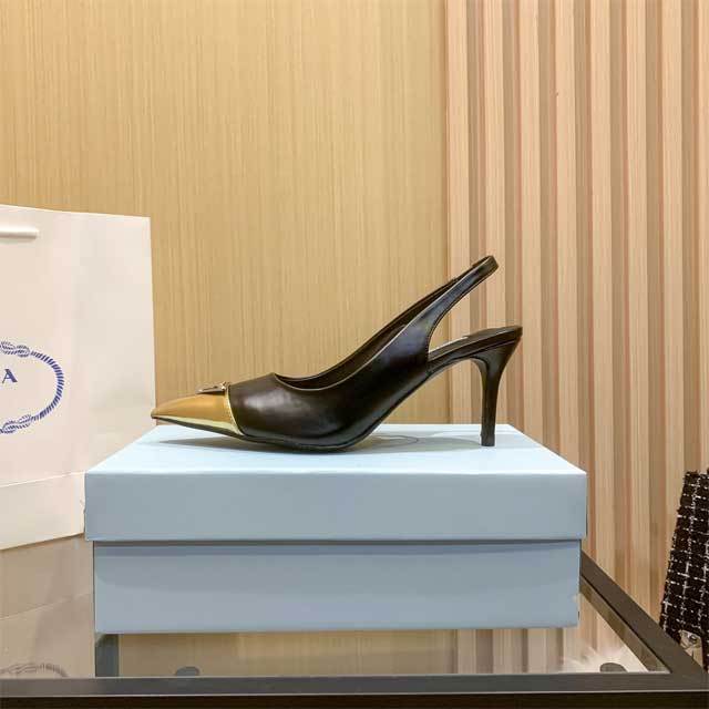 Pointed Toe Leather Hollow Out High Heels