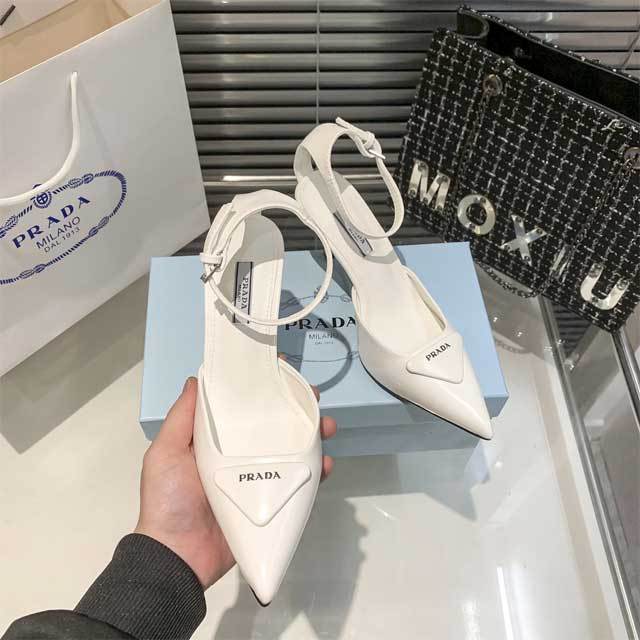 Pointed Toe Leather Women High Heeled Sandals