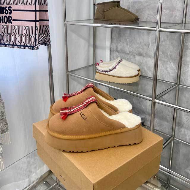 Fashion Platform Furry Slides
