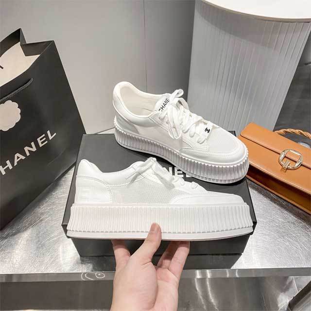 Lace-Up Fashion Women Platform Sneakers