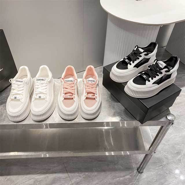 Lace-Up Fashion Women Platform Sneakers