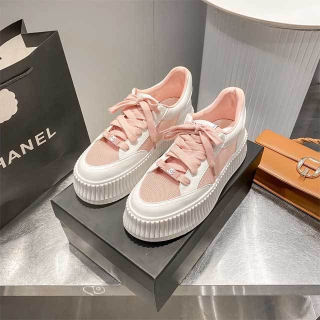 Lace-Up Fashion Women Platform Sneakers