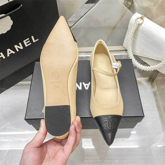Leather Pointed Toe Pumps
