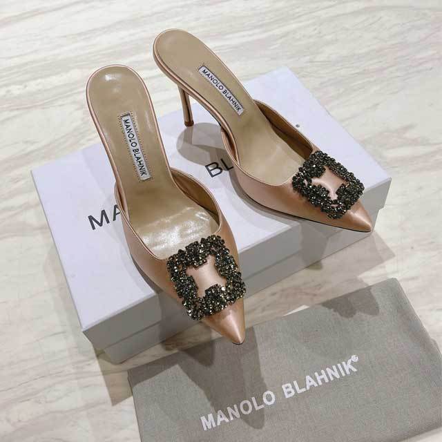 Pointed Toe Rhinestones High Heeled Sandals
