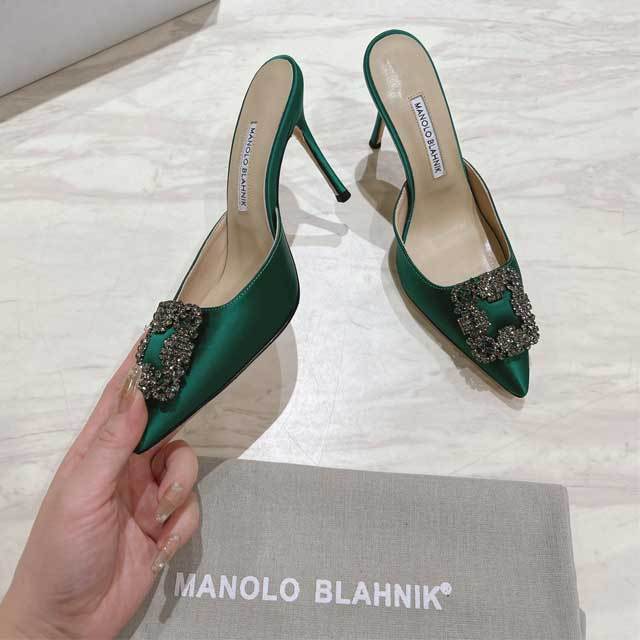 Pointed Toe Rhinestones High Heeled Sandals