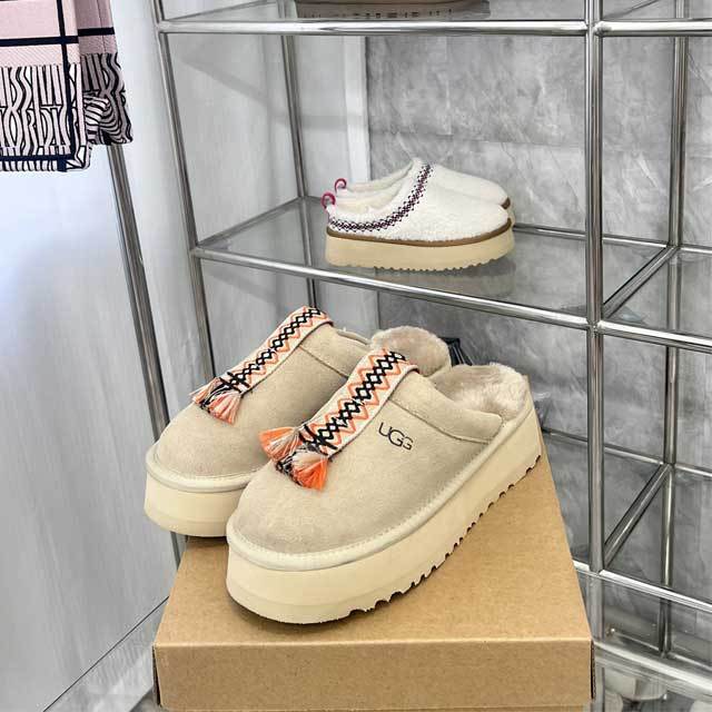 Fashion Platform Furry Slides