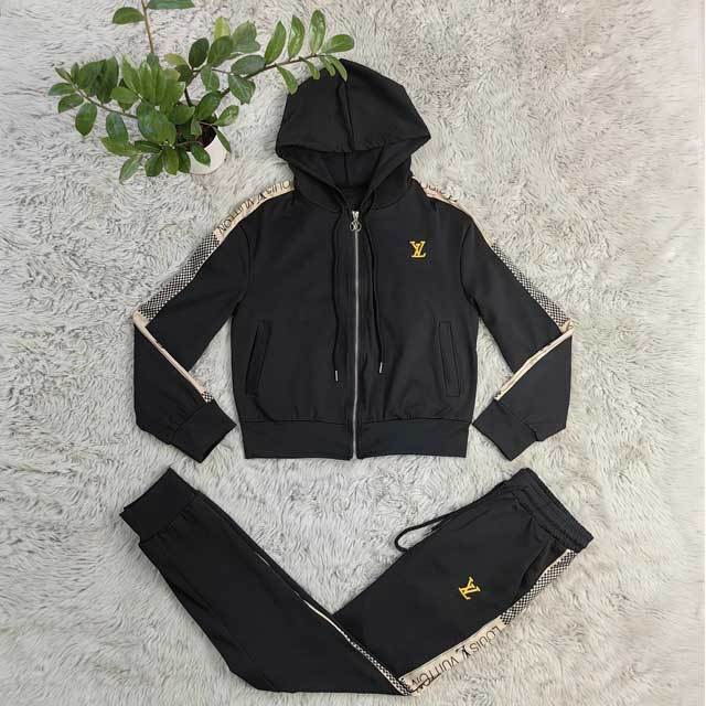 Embroidery Zipper Casual Jogging Suit