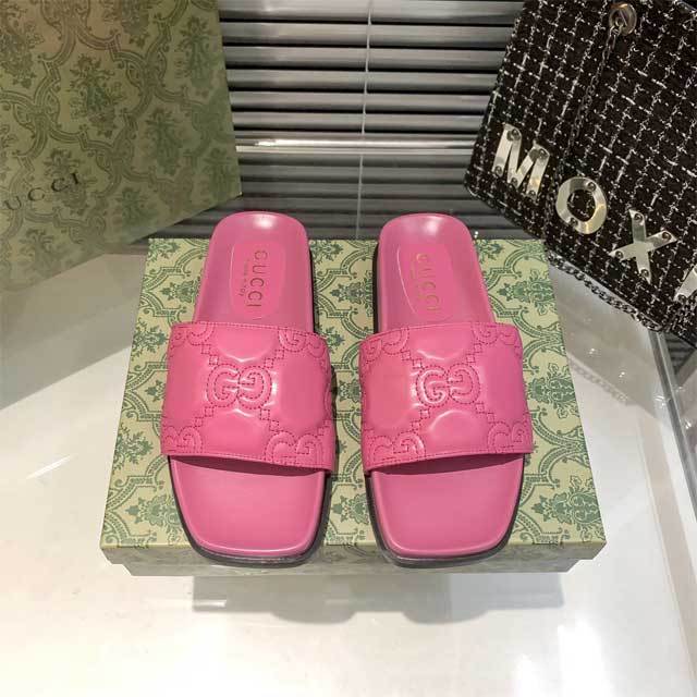 Fashion Embroidery Unisex Flat Slides