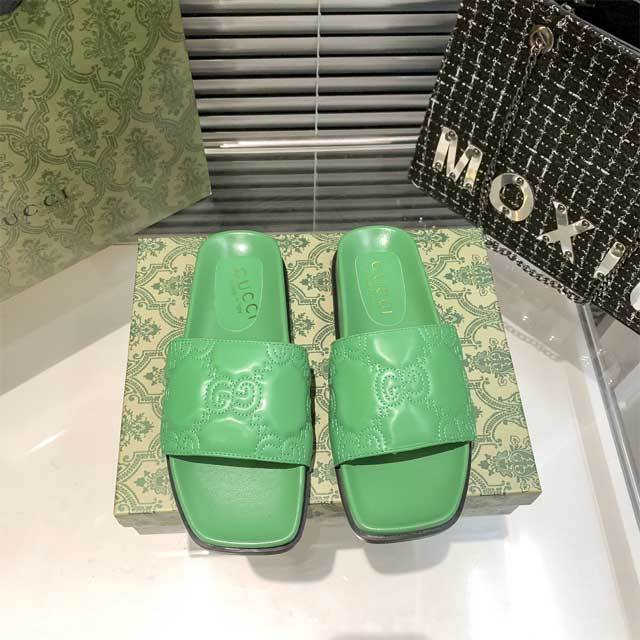 Fashion Embroidery Unisex Flat Slides