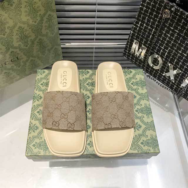 Fashion Embroidery Unisex Flat Slides