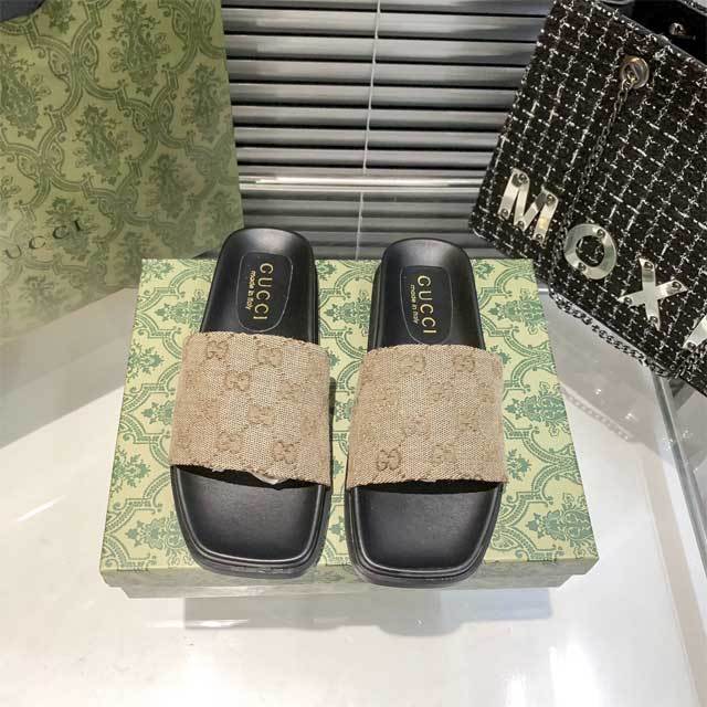 Fashion Embroidery Unisex Flat Slides