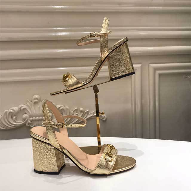 Open Toe Chunky Heeled Sandals