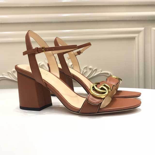Open Toe Chunky Heeled Sandals