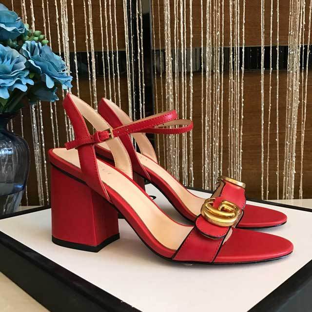 Open Toe Chunky Heeled Sandals