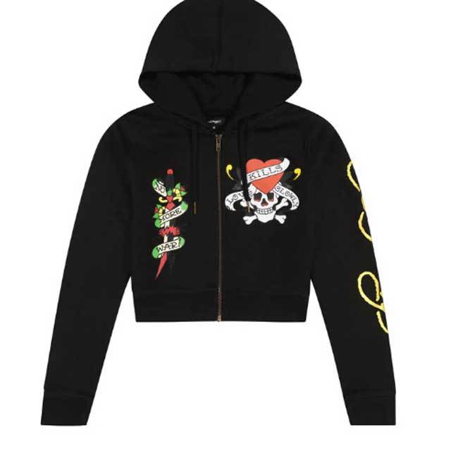 Printed Casual Hooded Sweatshirts