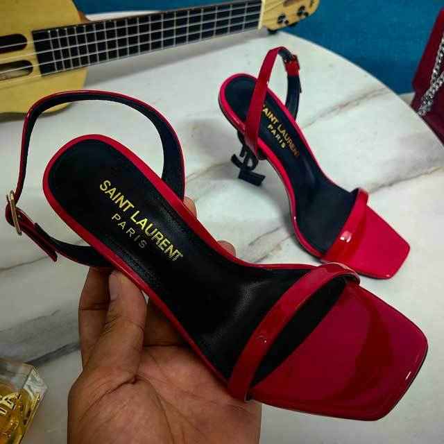 Square Toe High Heeled Sandals