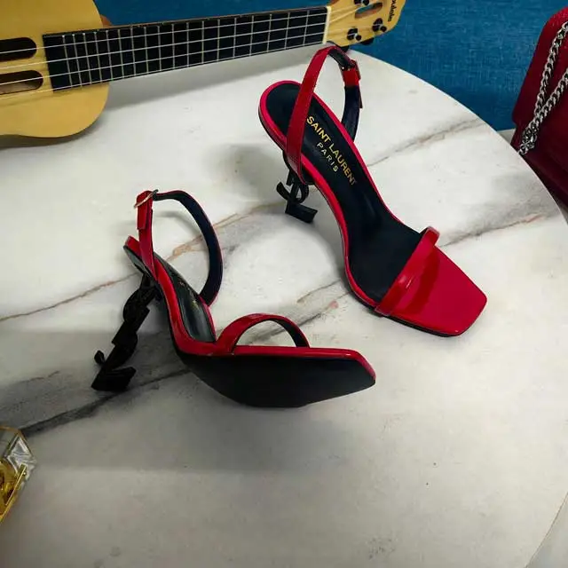 Square Toe High Heeled Sandals