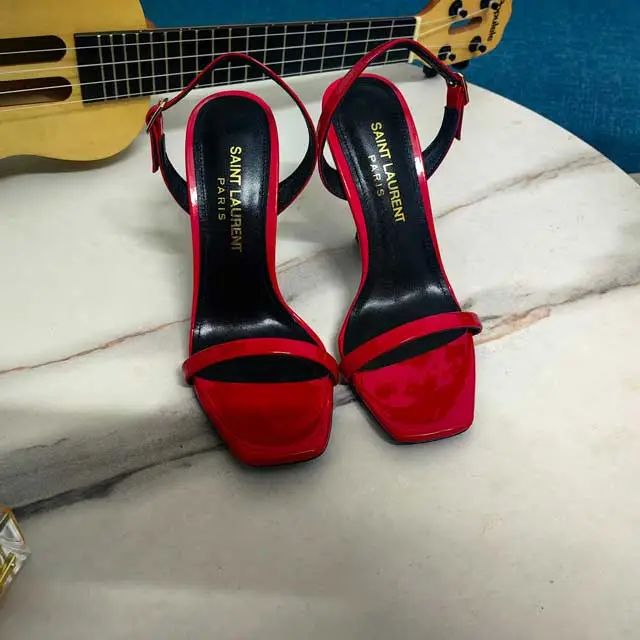 Square Toe High Heeled Sandals