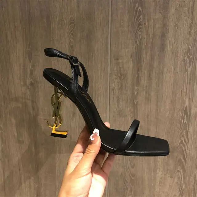 Square Toe High Heeled Sandals