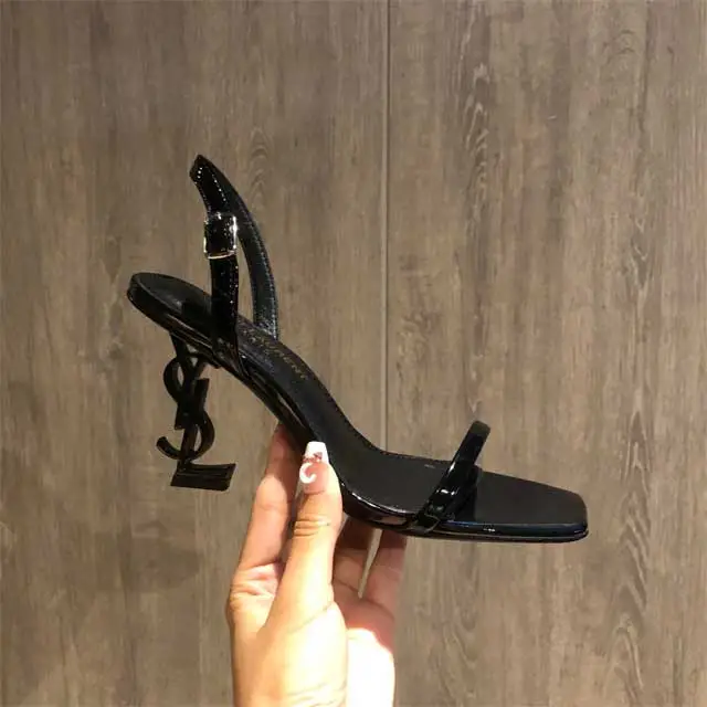 Square Toe High Heeled Sandals
