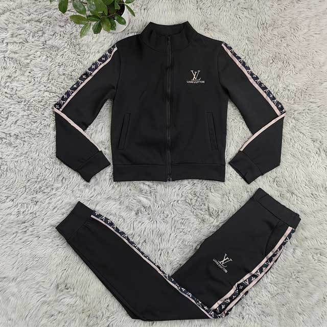 Embroidery Zipper Casual Tracksuit Set