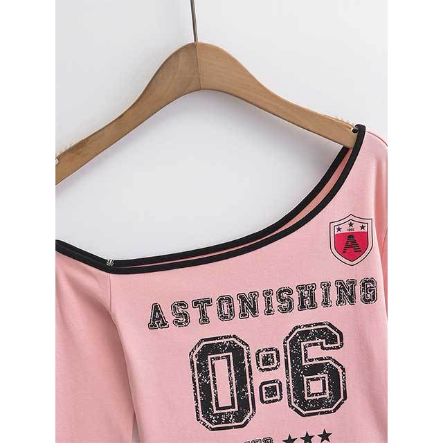 Off-shoulder Slanted Neckline Irregular Top