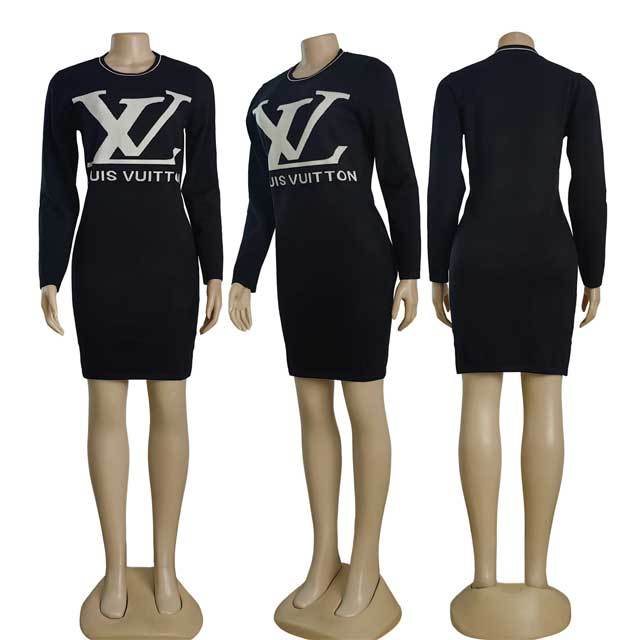 Long Sleeve Knit Sweater Dress