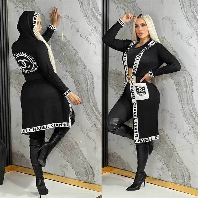 Fashion Hooded Sweater Cardigan Coat