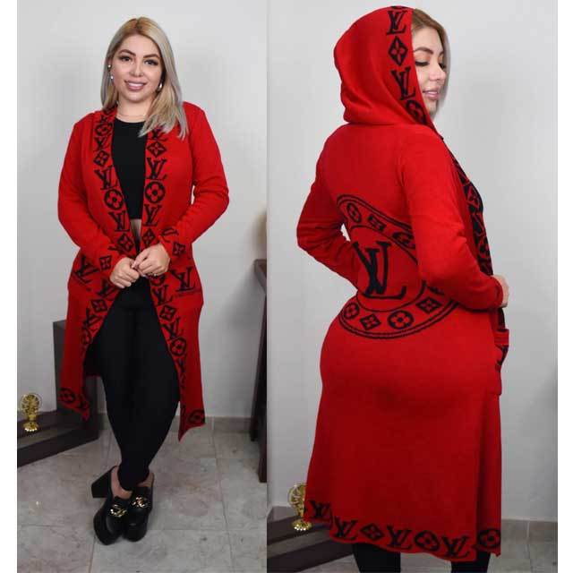 Knit Hooded Sweater Cardigan Coat