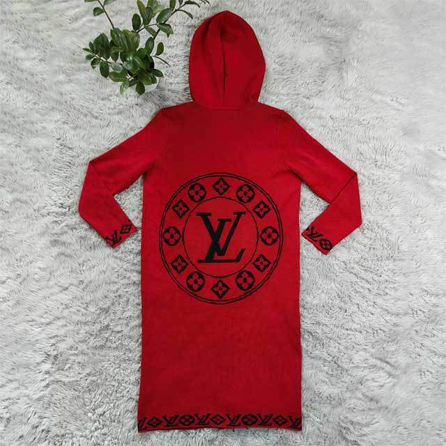 Knit Hooded Sweater Cardigan Coat